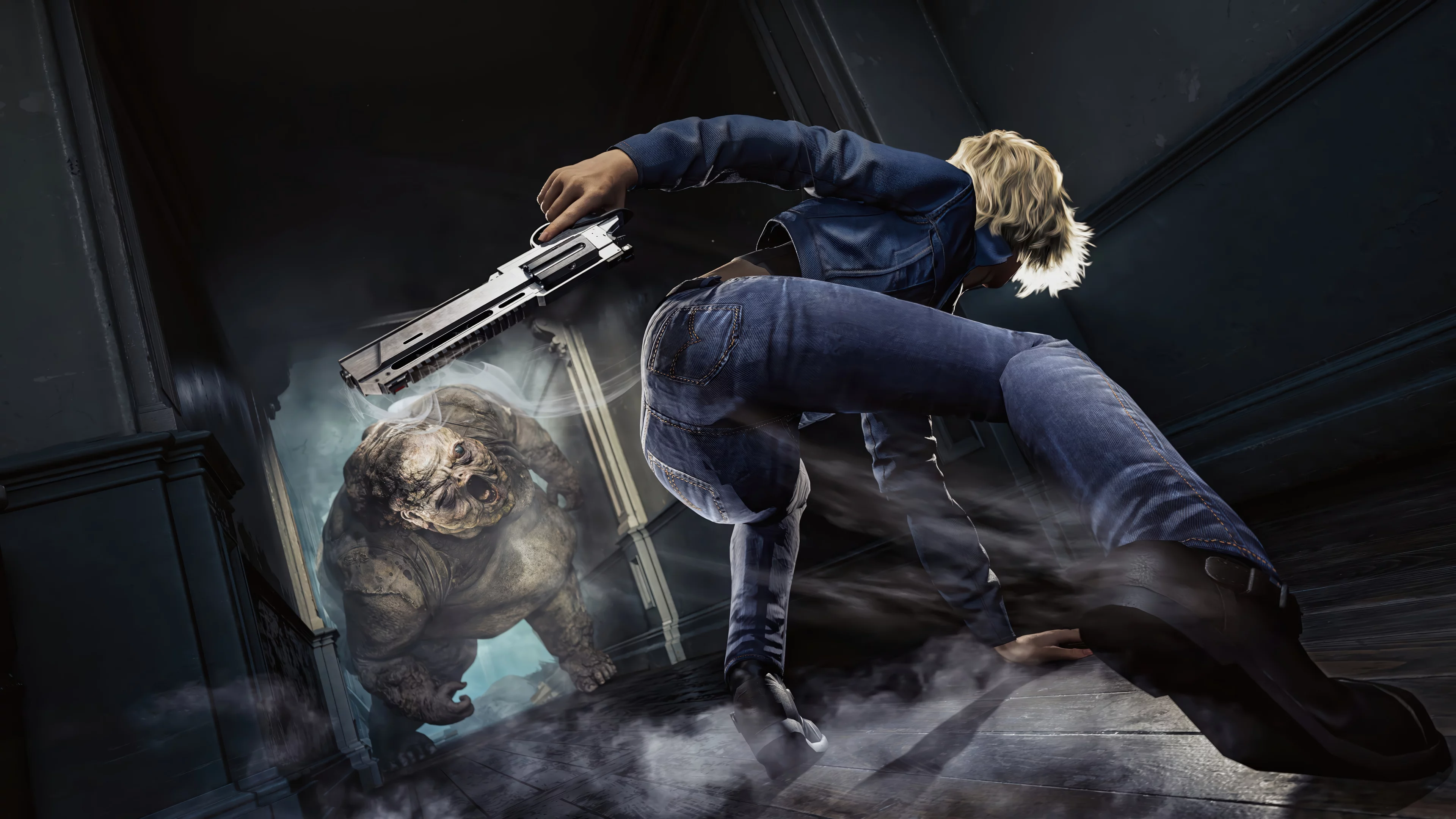 Grace vs zombie re9 resident evil