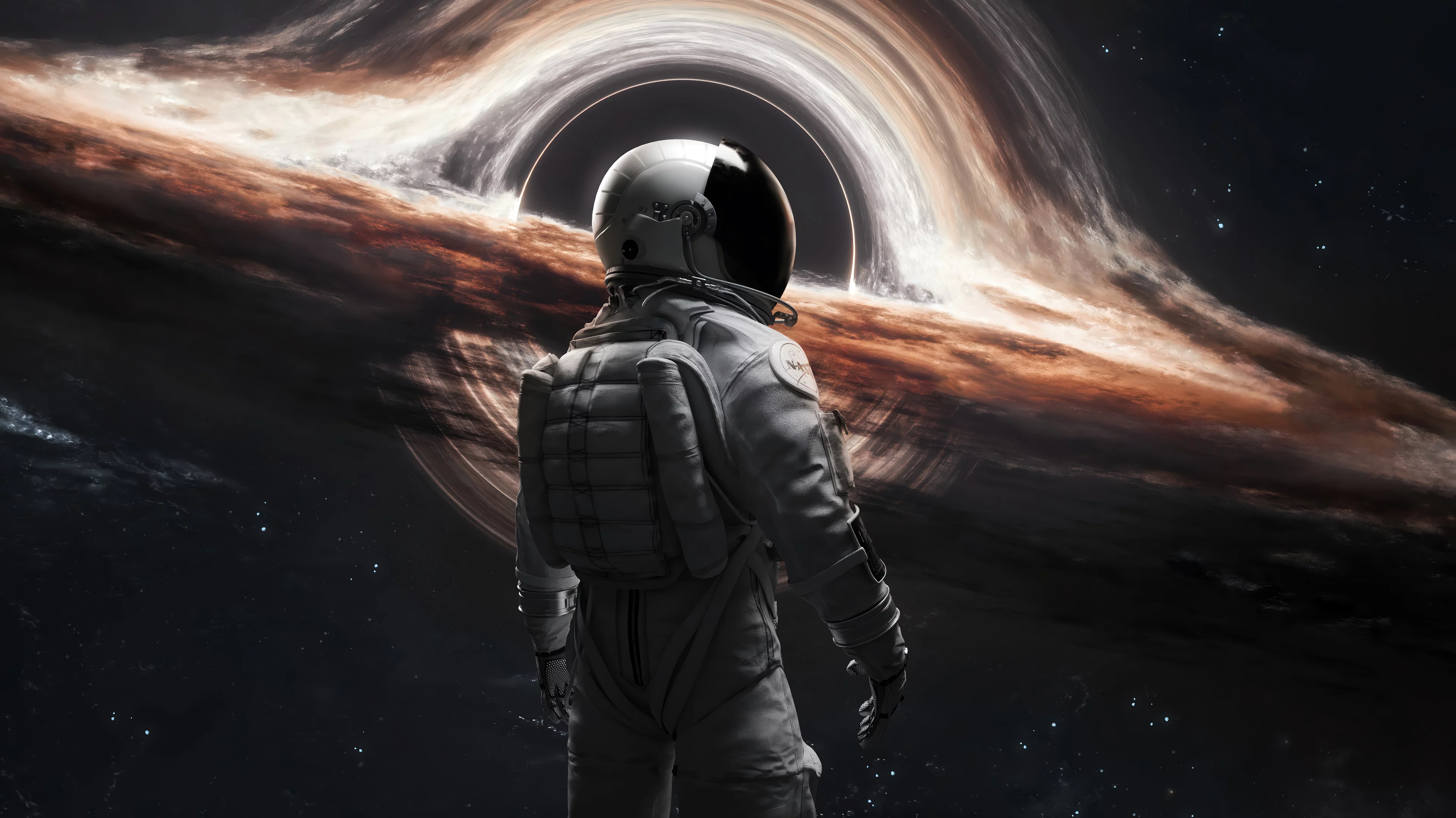 Astronauta en agujero negro