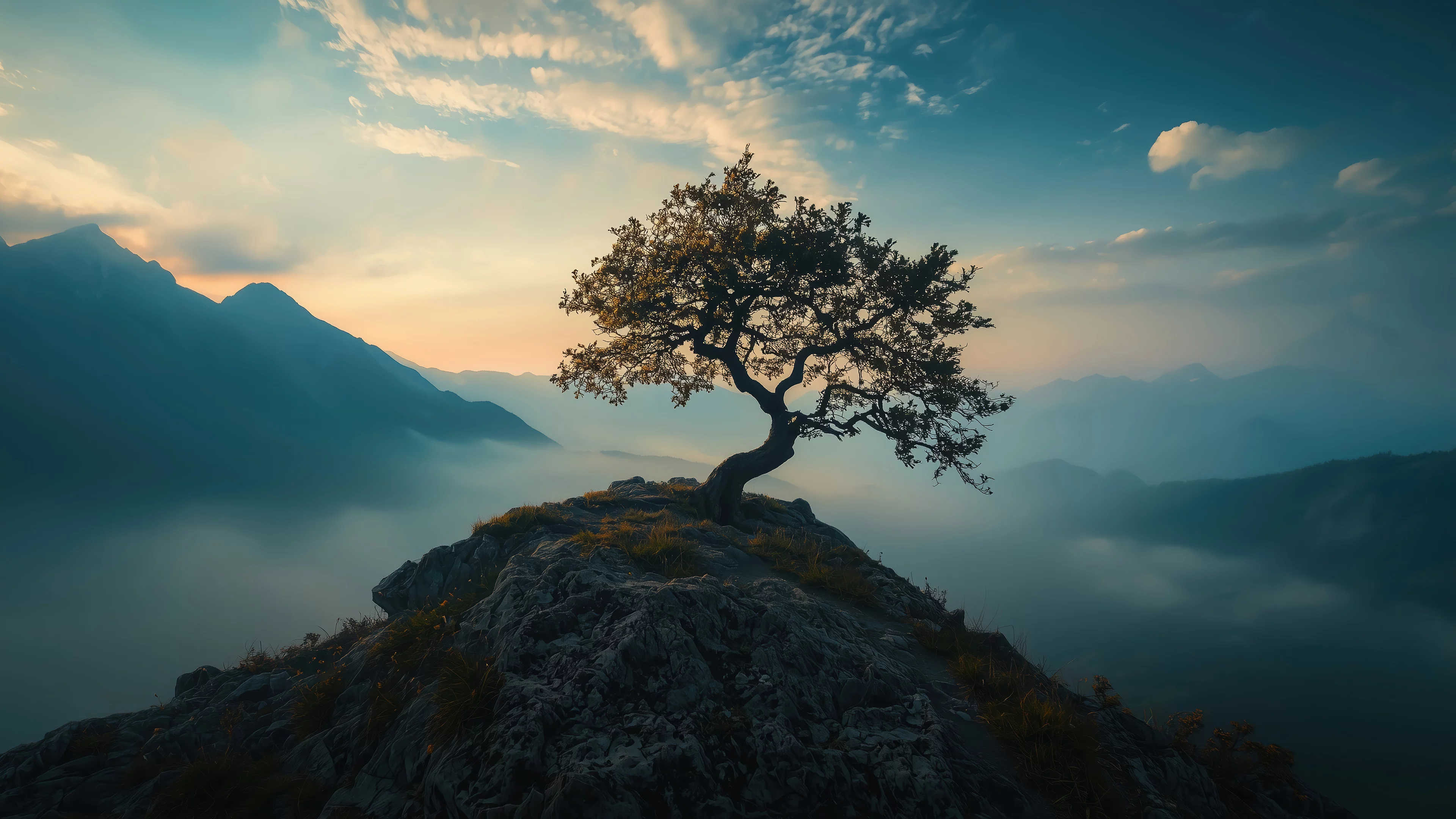 Arbol en la montaña