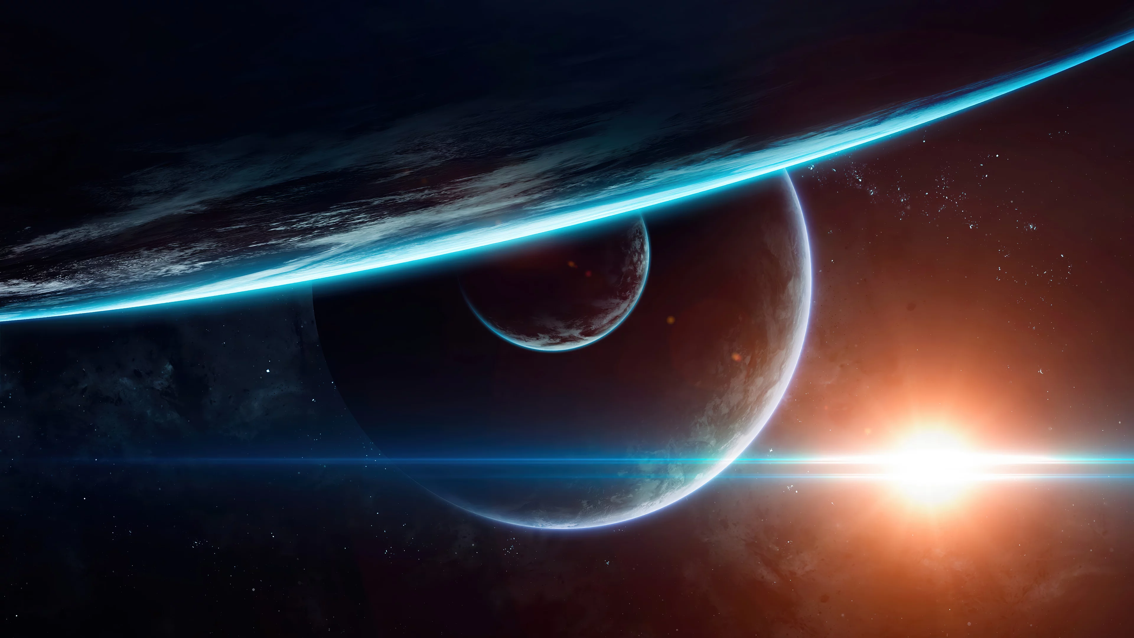 Planetas en el espacio