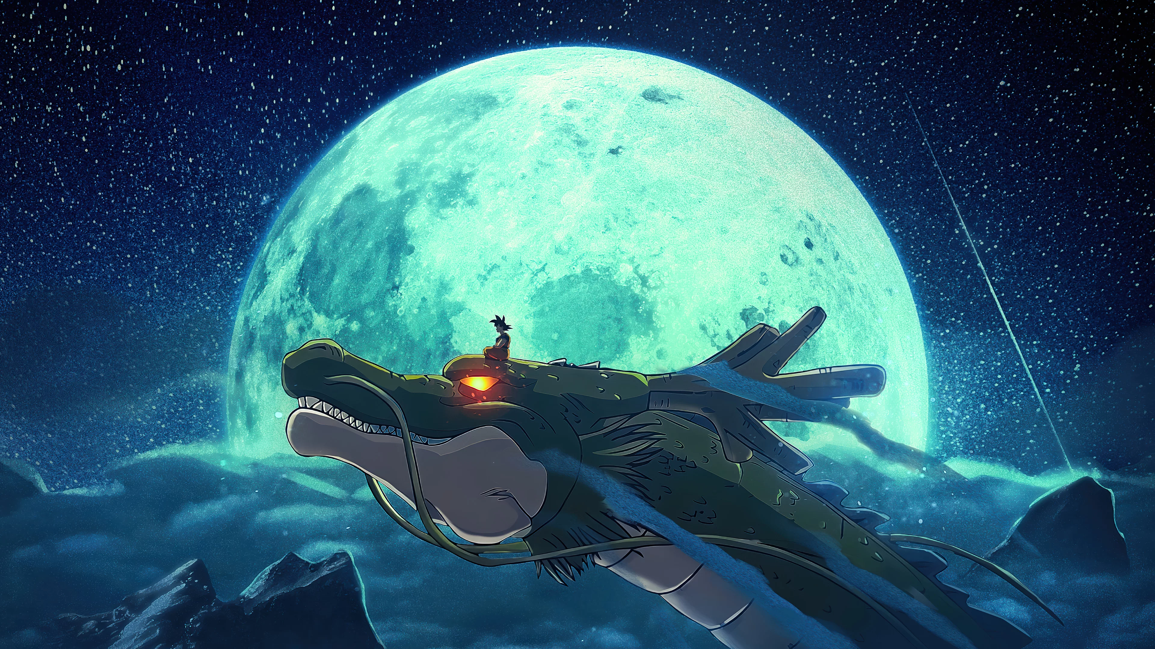Goku y Shenron de Dragon Ball
