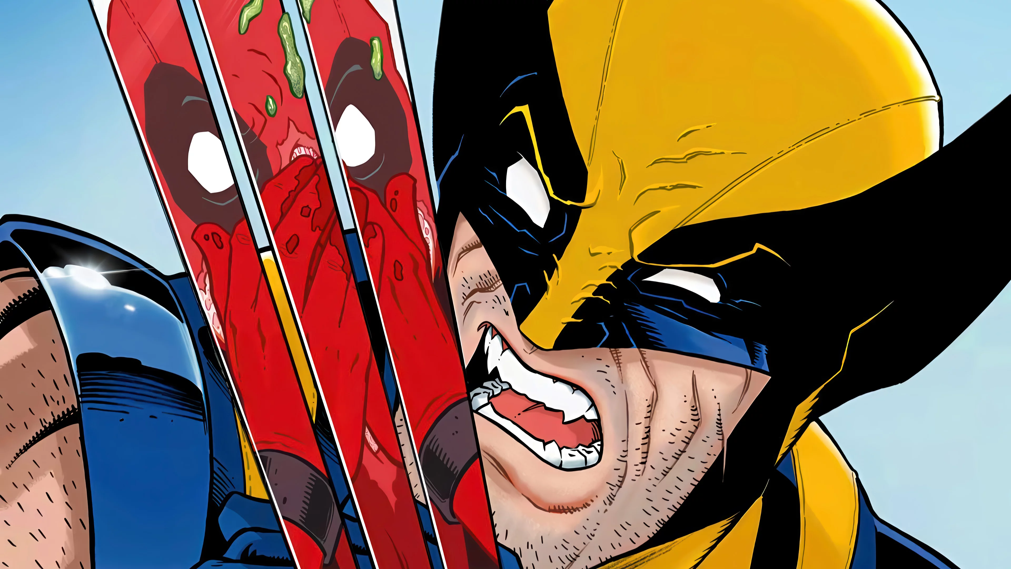 Wolverine claw deadpool comics