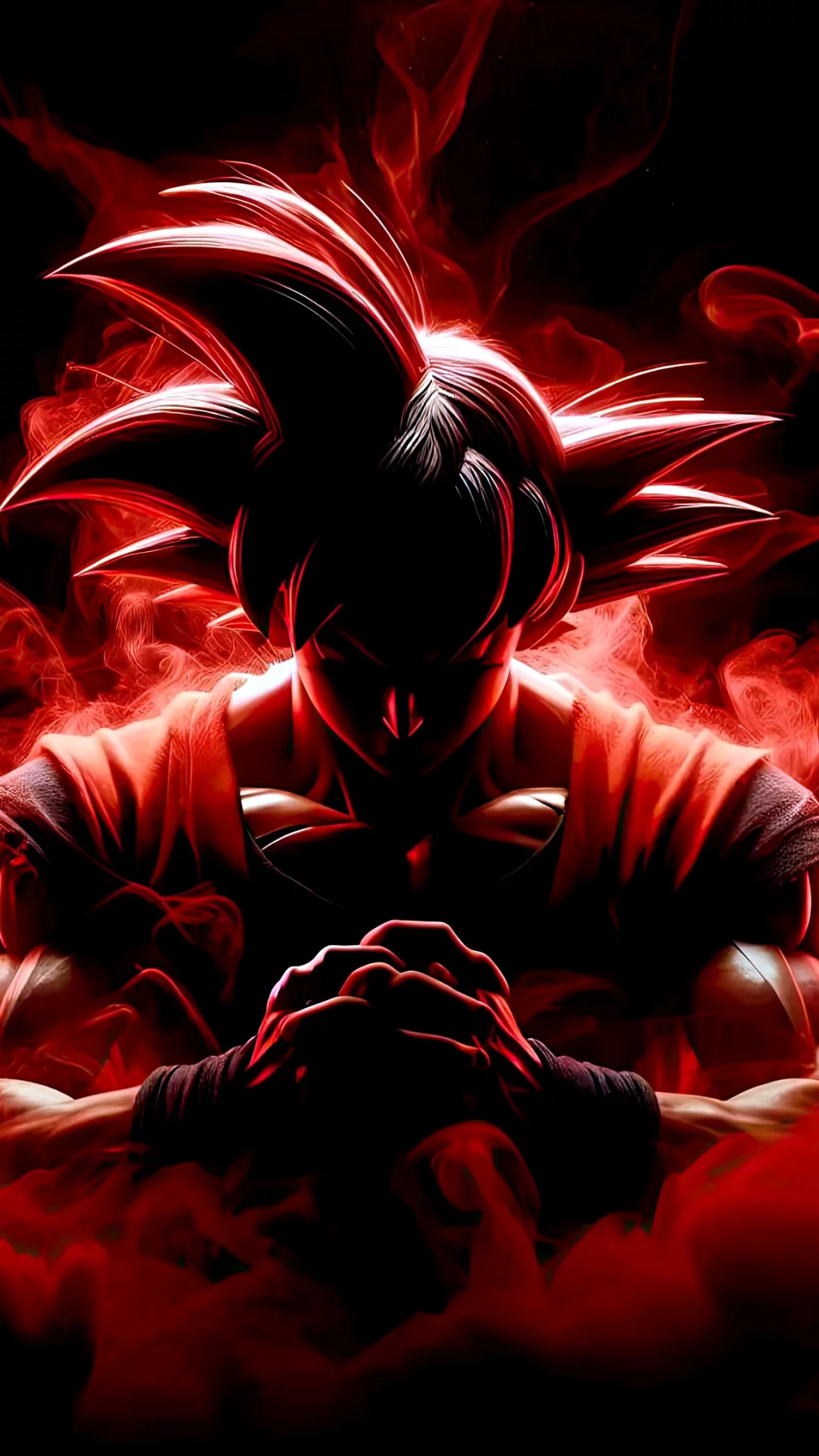 Goku Con Aura Roja
