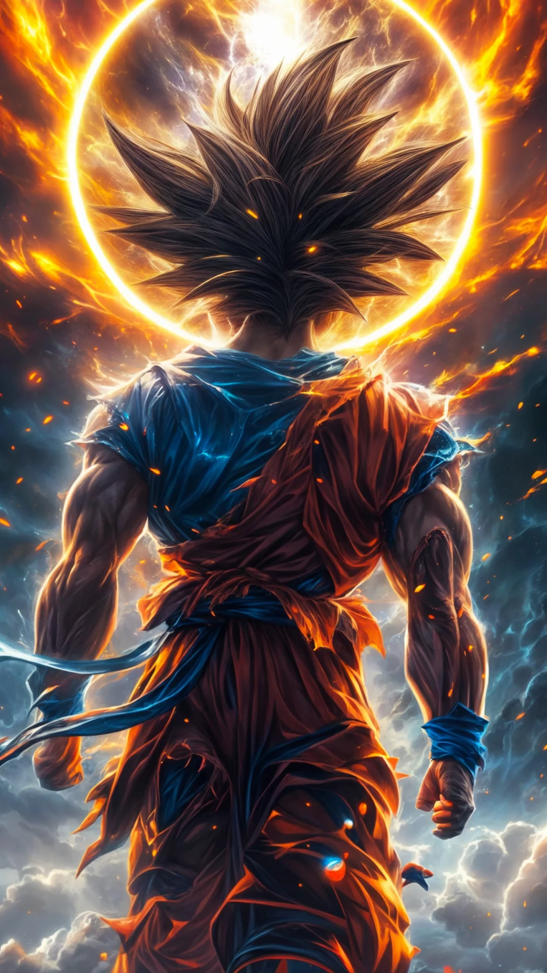 Goku Paisaje FantasíA Abstracto