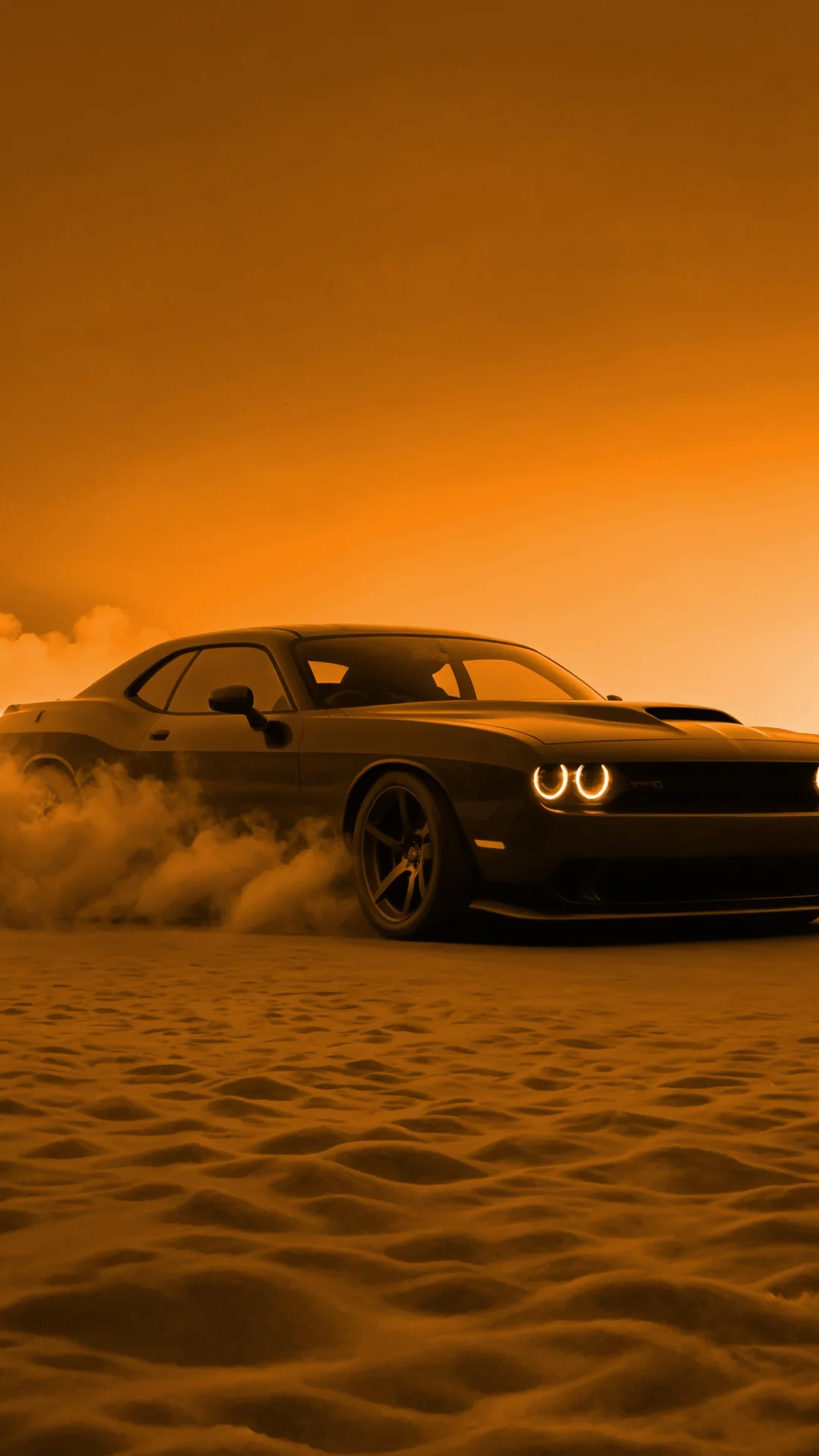 Dodge Challenger En Atardecer