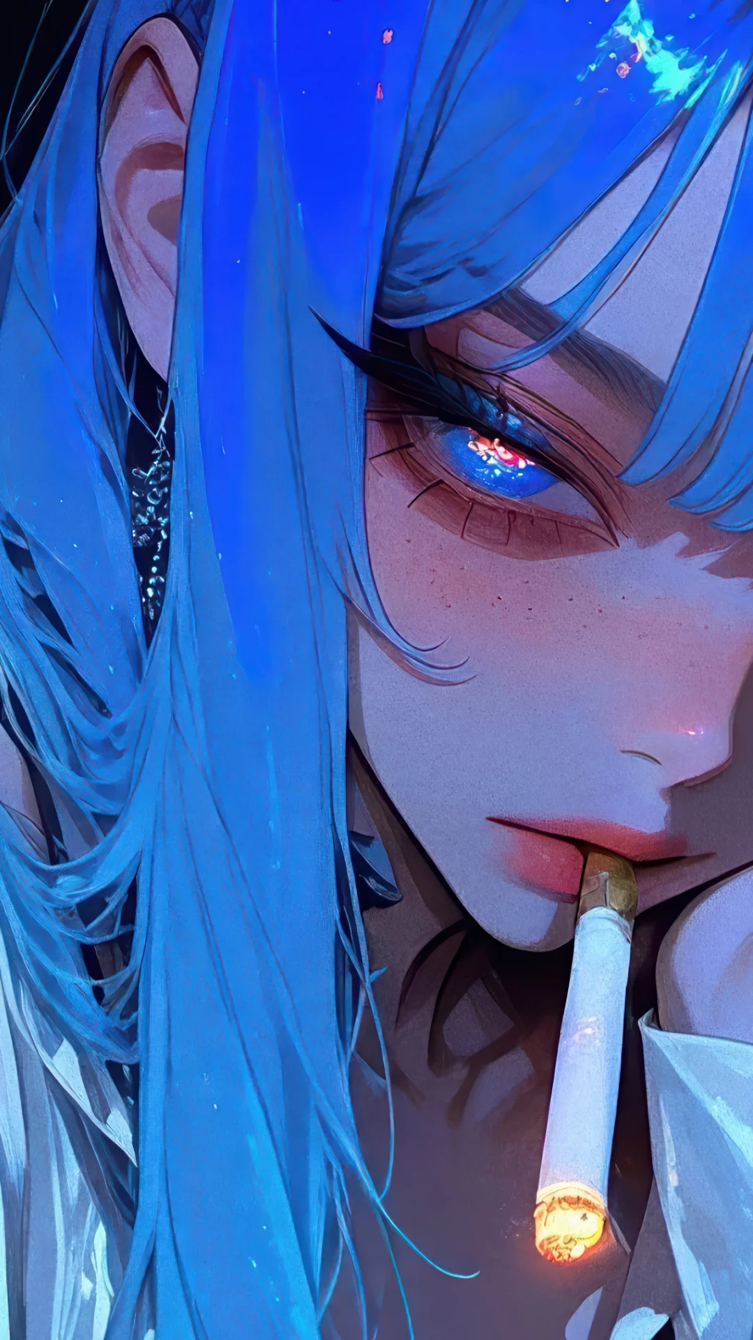 Chica Anime Fumando